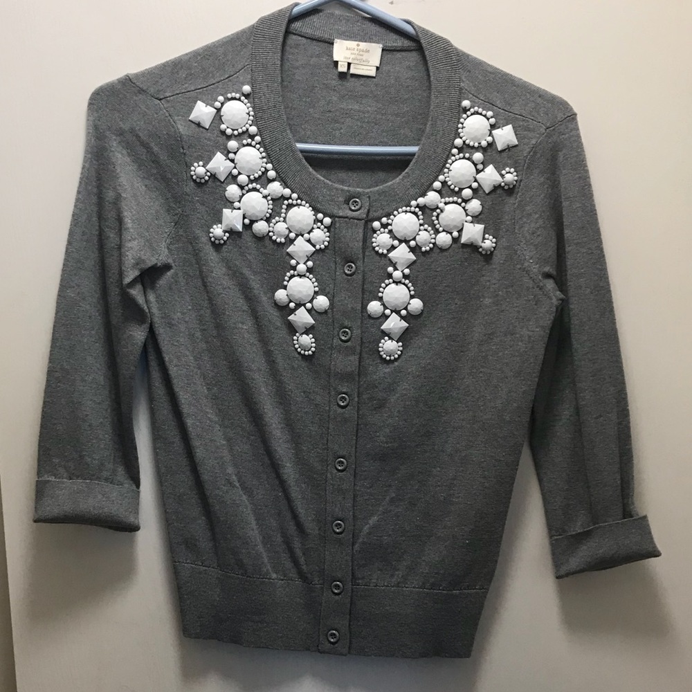 Kate Spade button up light sweater